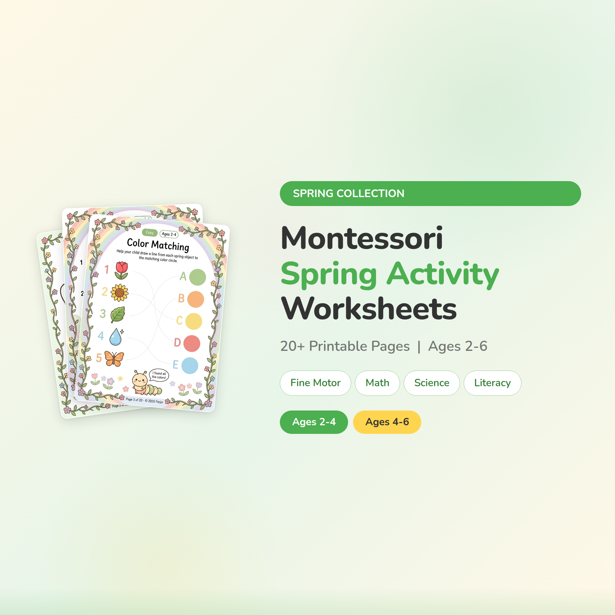 Montessori Spring Worksheets